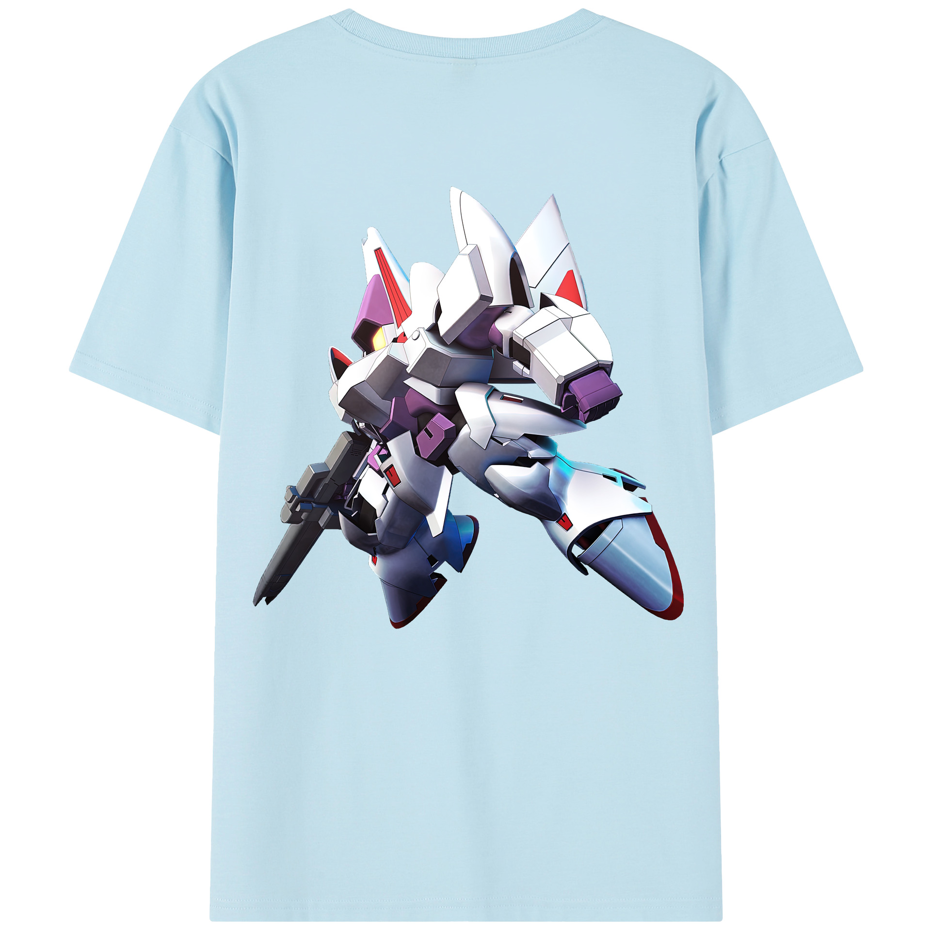 （画像用） 機動戦士ガンダム Mobile Suit Gundam 綿100％半袖Tシャツ（背面プリント）